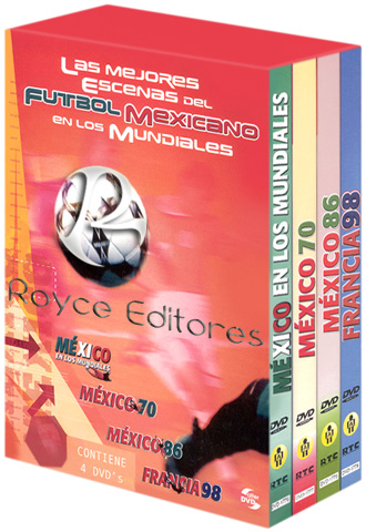 Las Mejores Escenas del Fútbol Mexicano en los Mundiales 4 DVDs